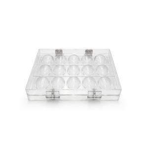 3D csokoládéforma, polikarbonát, bilincsekkel, 15 tárgyak vagy Ø 3,8 x H 5 cm, 15 gr, 2 db-os készlet - Img 4