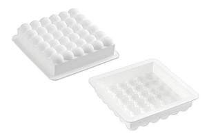 3D Silicon Cake Tin 3D Bubbles 15 x 15 x h 5 cm - Img 2