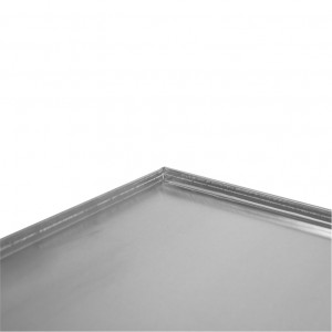 Aluminium Tray - 4 Edges, 80 x 60 x H 2 cm - Img 2
