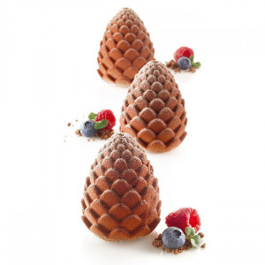 Ananas/Con Brad 3D, Ø6xH7.3cm - Forma Silicon Monoportii, 5 cavitati - Img 3