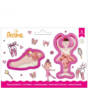 Balerina - Decupatoare Plastic Ø 9 si 9.5 x H 2.2 cm, Set 2 Buc - Img 2