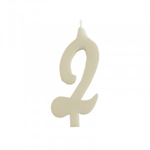 Cake Candle XL H 12 cm, Figure 2, White - Img 1