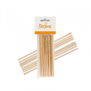 CakePops / LolliPops Wooden Chopsticks, Ø 0.6 x W 16 cm, Set 12 pcs - Img 1