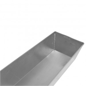 Chec Tray, Cozonac Flared Edges, 26 x 10 x H 7.5 cm, Welded Aluminium - Img 2
