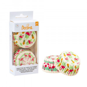 Chese L Flamingo paper, R 5 x H 3.2 cm, 36 pcs - Img 3