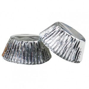 Chese L Silver Paper, R 5 x H 3.2 cm, 60 pcs - Img 1