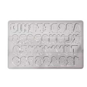 Chocolate Decorations - Alphabets and Digits - Img 1