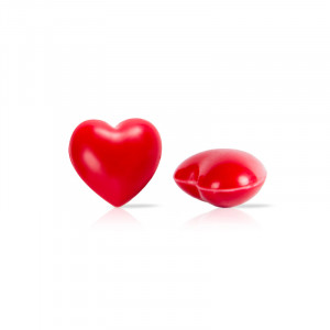 Chocolate Decorations Small Red Double Heart, 2.15x2.05 cm, 220 gr, 80 pcs - Img 1