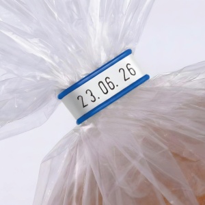 Clipband bicolor alb - albastru 0.6 mm, Rola 500 m - Img 2