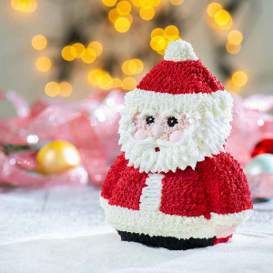 Copt mould 3D Santa Claus model, 15.5 x 8 x H 20 cm, Non-stick aluminium - Img 5