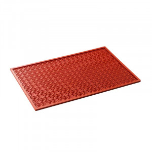 Covoras Silicon Blat Decor Relief Model Greca, 60x40cm