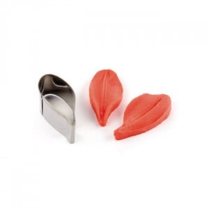 Crin Mic Petale - Decupator Inox si Mulaj Silicon 5.4 x 2.5 cm, Set 3 Buc - Img 1