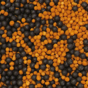 Cukorgyöngyök Colourmix - Narancs és fekete Ø 1,5 mm, 100 gr, 100 g - Img 2