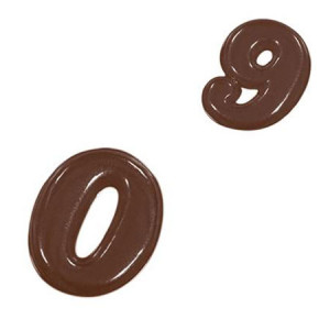 Decor Figures 0-9 - Plastic Chocolate Chocolate Mould - Img 1