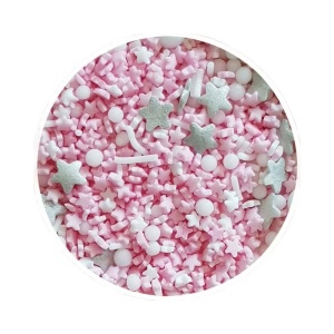Decor Zahar Stelute Roz si Alb, 170 gr