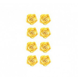 Decor Zahar - Trandafiri Galbeni R 2cm, 56 buc