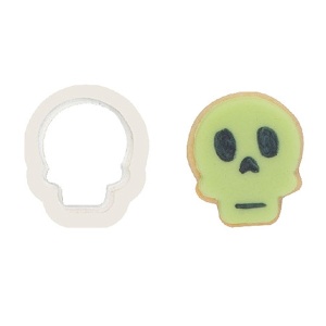 Decupatoare Plastic Halloween - Craniu, Ø 4 x H 2.2 cm - Img 2