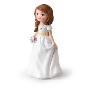 Ehetetlen figura Lány elsőáldozás H 16 cm - Img 2