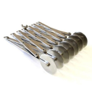 Extendable Stainless Steel Knife with 7 Smooth Circular Blades - Img 3