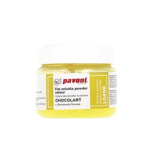 Fat Soluble Food Colour Powder, CHOCOLART Yellow-Lam Yellow without E171, 40 gr