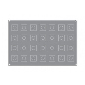 Forma Pavoflex 60x40cm Cub 5x5cm, 28 cavitati, 115 ml - Img 5