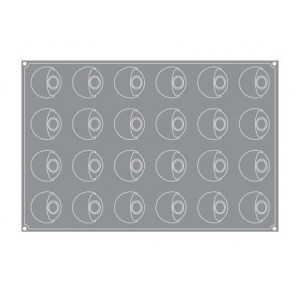 Forma Pavoflex 60x40cm Eclipsa Ø7.2xh4.1cm, 24 cavitati, 110 ml - Img 2