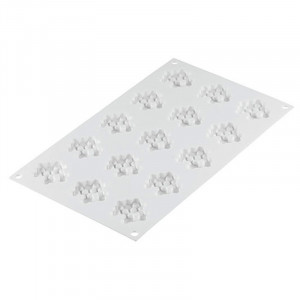 Forma Silicon Decor Top/Insertie, Fagure Ø 4.5 x H 0.8 cm, 15 cavitati (MIEL 8) - Img 5