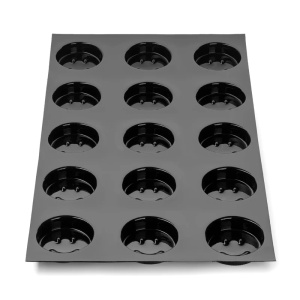 Forma Silicon Fiberform 60x40cm 15 cavit. Smile Ø 7.8 x H 2 cm, 89.7 ml - Img 2