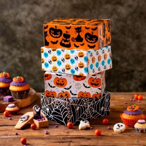 Halloween desszertes dobozok 18 x 13,5 x H 7,5 cm, 24 db - Img 3