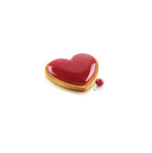 Heart Tart 20.5 x 19 x H 2 cm - Thermoplastic Microperforated Frame - Img 3