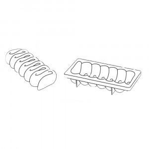 Honore 3D Silicon Cake Tin 23x10.5xH4.5cm - Img 3