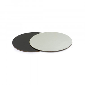 Kerek tortalap 2 lány, fekete/ezüst, Ø 24 x H 0.3 cm