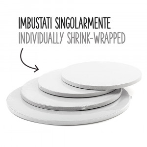 Kerek tortalap fehér szatén, Ø 50 x H 1,2 cm - Img 3