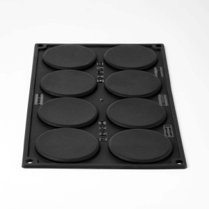 Kit Forma de Silicon Macarons Monoportii 2 x 8 cavitati, Ø 7 x H 3.5 cm, 110 ml - Img 2
