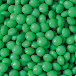 Lapított gyöngyök zöld csokoládé levél Ø 10 mm, 80 gr - Img 3