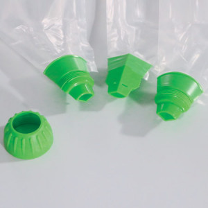 Large Cups Spits / Sprituri, Decor 2 and 3 colours, Ø Base 5.5 cm, Ø Top 2 cm, H 5 cm, Set 2 pcs - Img 2