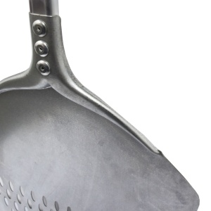 Lopata Pizza Smart Profesional Patrat Perforat, Aluminiu Anodizat 33x33 cm, Maner 60 cm - Img 2