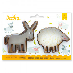 Magarus és Oita - Műanyag vágókések R 8 és 9 x H 2,2 cm, 2 db - Img 1