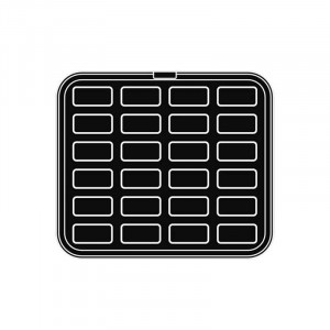 Matrita Cookmatic Model 4 Profil Neted, 6.7 – 7 x 3.1 – 3.3 x H 0.8 cm, 24 cavitati - Img 2