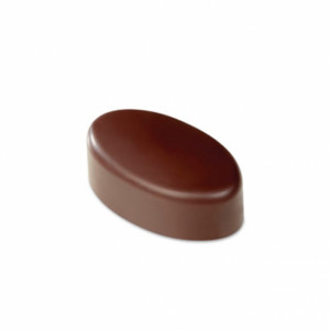 Matrita Policarbonat Gama Artisanal 21 Praline Ciocolata Ovale, 3.7 x 2.1 x H 1.4 cm, 10 gr