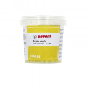 Metallic Golden Sugar Pearls Ø 6 mm, 120 gr