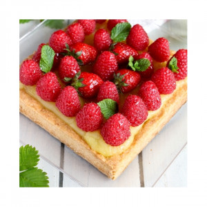 Microperforated Frame Square Tarte Square Straight Corners, 15x15xH2cm - Img 2