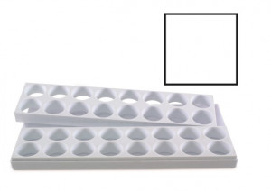 Mignon Patrat Patrat 3,8 x 3,8 x H 2,5 cm - комплект от 2 формички 32 продукта, тава 40 x 20 cm