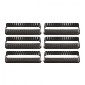 Mikroperforált hőre lágyuló réz 12 x 3,5 x h 2 cm, téglalap alakú, 6 darabos készlet - Img 3