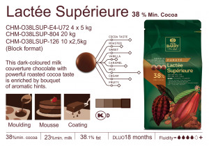 Milk Chocolate 38.2% Barry Callebaut, 5 kg - Img 2