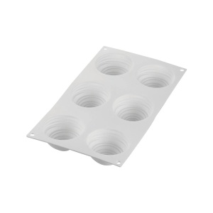 Montblanc Силиконова форма Ø 7,4 x H 4,2 cm, 6 кухини x 105 ml - Img 3