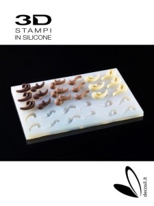 Moulding Silicone Decor Waves Navi 5 x 2.5 cm, 30 Subjects - Img 1