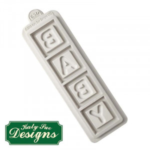 Mulaj Silicon Cuburi Inscriptionate Baby, 4 Subiecte Ø 3.5 cm - Img 2