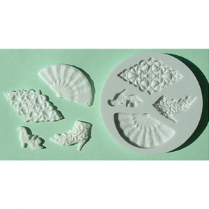 Mulaj Silicon Fashion Vintage, Ø 2.5 - 4.5 cm, 4 Subiecte - Img 1
