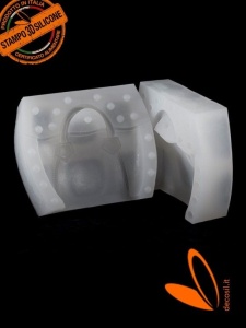 Mulaj Silicon Geanta Dama 3D, 10.7 x 5.2 x H 10.2 cm - Img 2